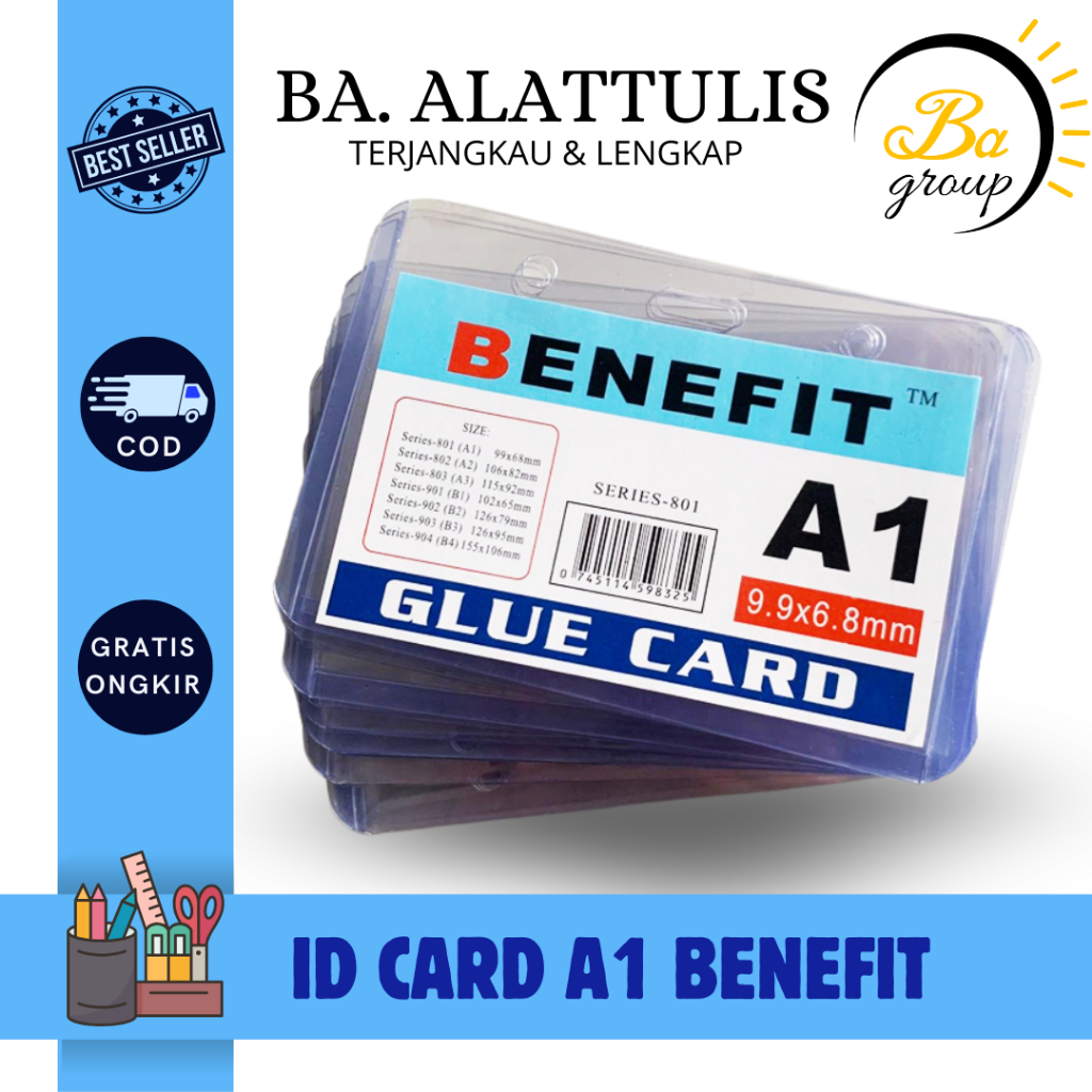 

Benefit ID Card ukuran A1 / Nametag Mika Transparant - A1 - BA.ALATTULIS