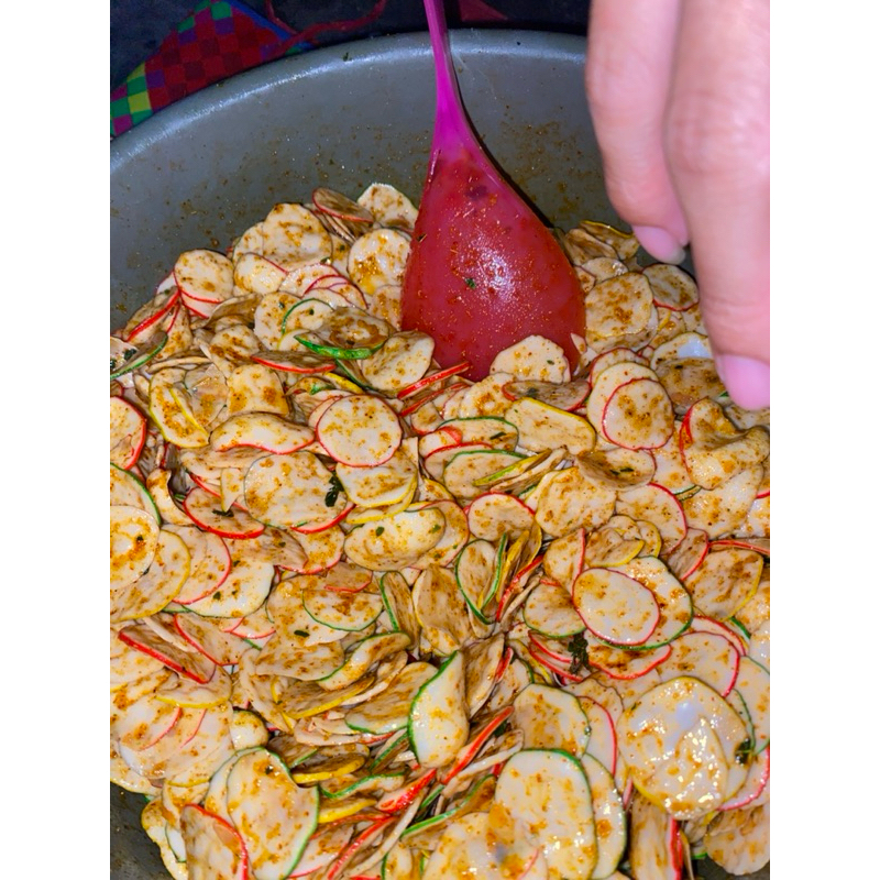

Sebring (seblak kering) cikruh Pedas daun jeruk