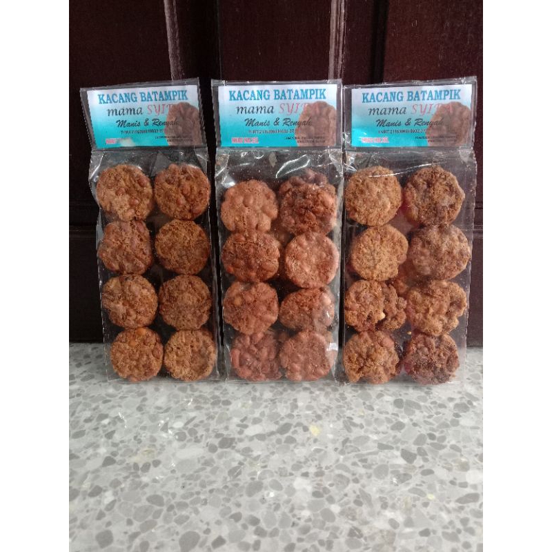 

Kacang Betampik mama SYIFA manis & renyah isi 16 tampik