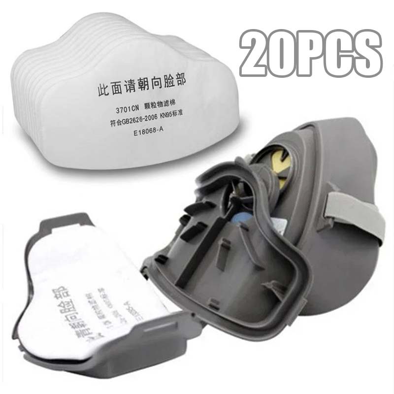 Masker Corong Masker Proyek Anti Debu Cocok Untuk Penggilingan Bawah Tanah Debu Masker Filter Kapas 