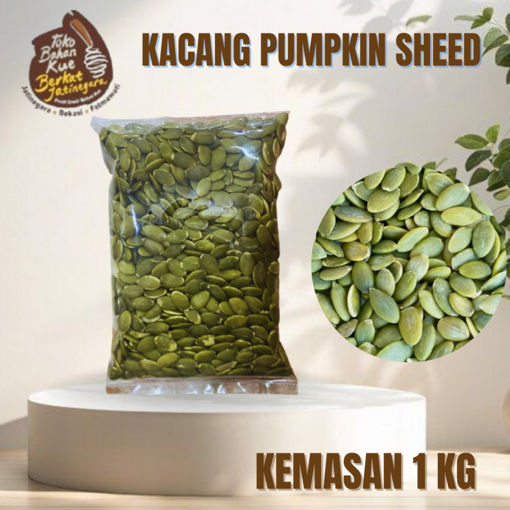

BIJI PUMPKIN SEED KEMASAN 1 KG / BIJI LABU KUPAS / BIJI PUMPKIN KEMASAN