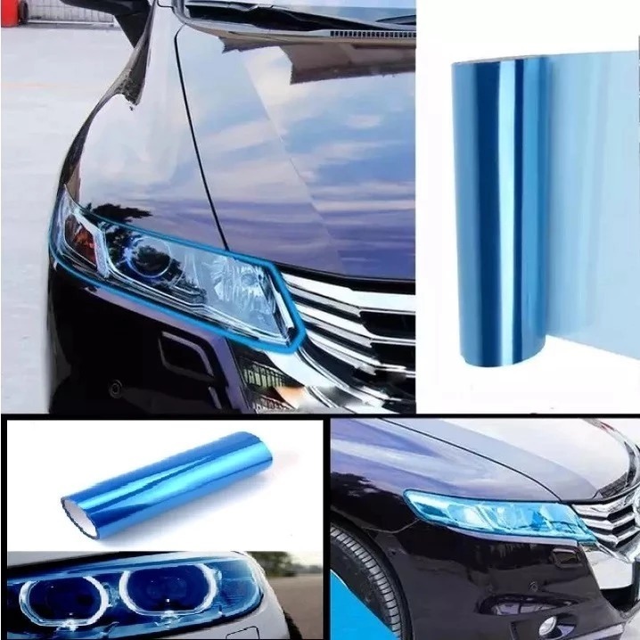 stiker lampu mobil UNIVERSAL HYBRID motor stiker hybrid skotlet lampu mobil