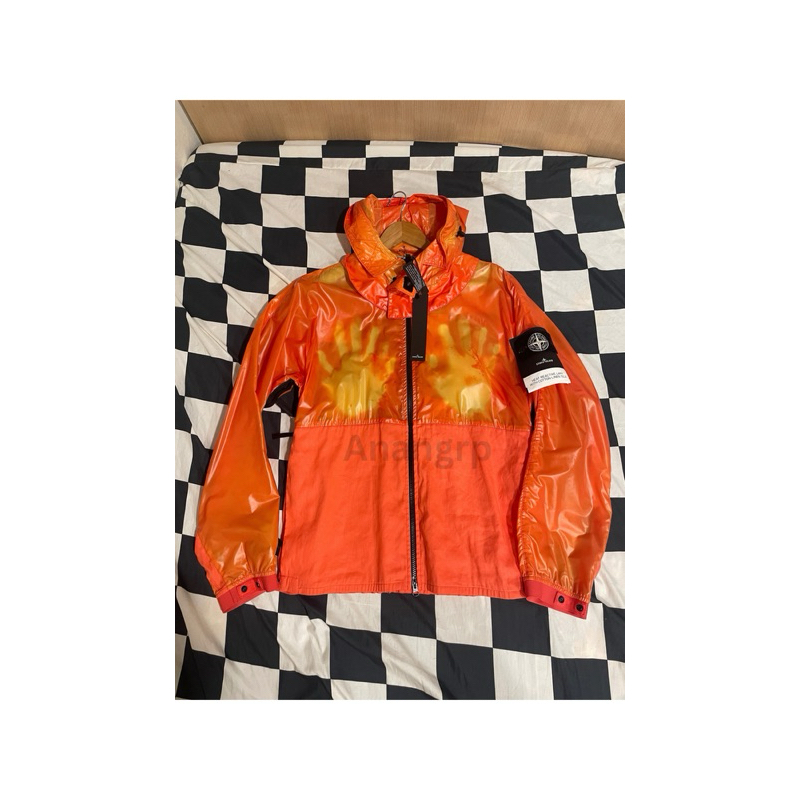 STONE ISLAND HEAT REACTIVE LAMY WITH COTTON LINEN TELA JACKET