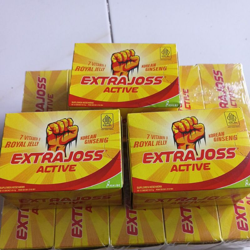 

1Kotak EXTRAJOSS Active Korean Gingseng 7 vitamin B Royal Jelly