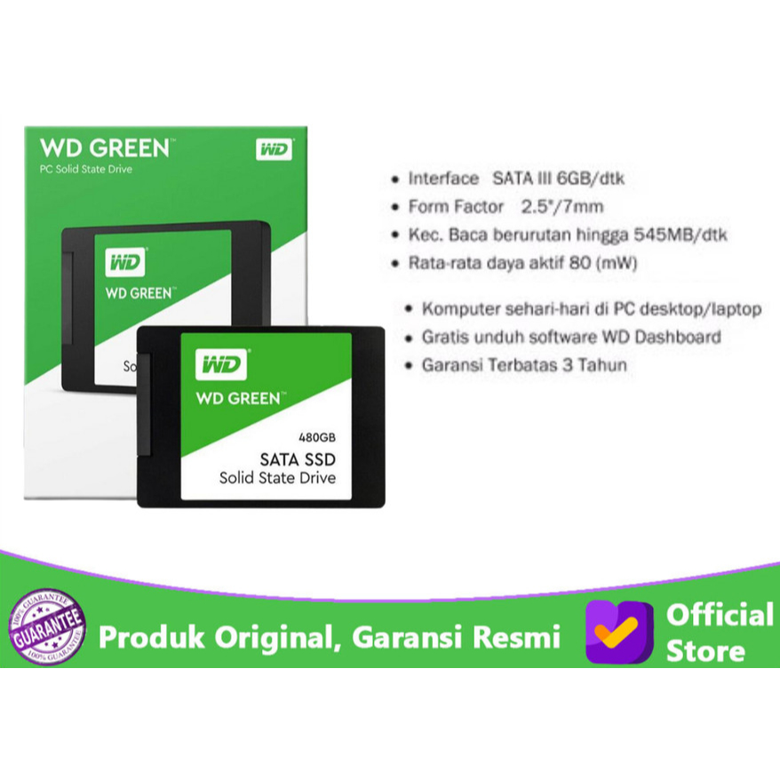 SSD WD Green 240 GB Sata Original