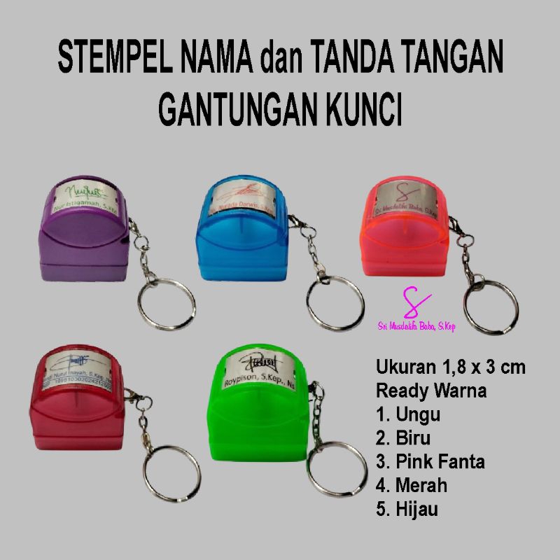 

Stempel Nama dan Tanda Tangan