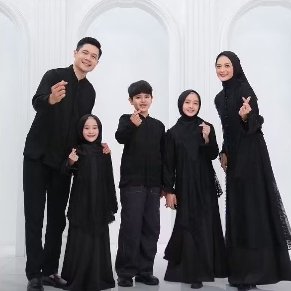 READY STOK SARIMBIT KEKE MIDNIGHT SERIES DAN AZALEA SERIES - GAMIS HITAM DAN KOKO HITAM - SARIMBIT P
