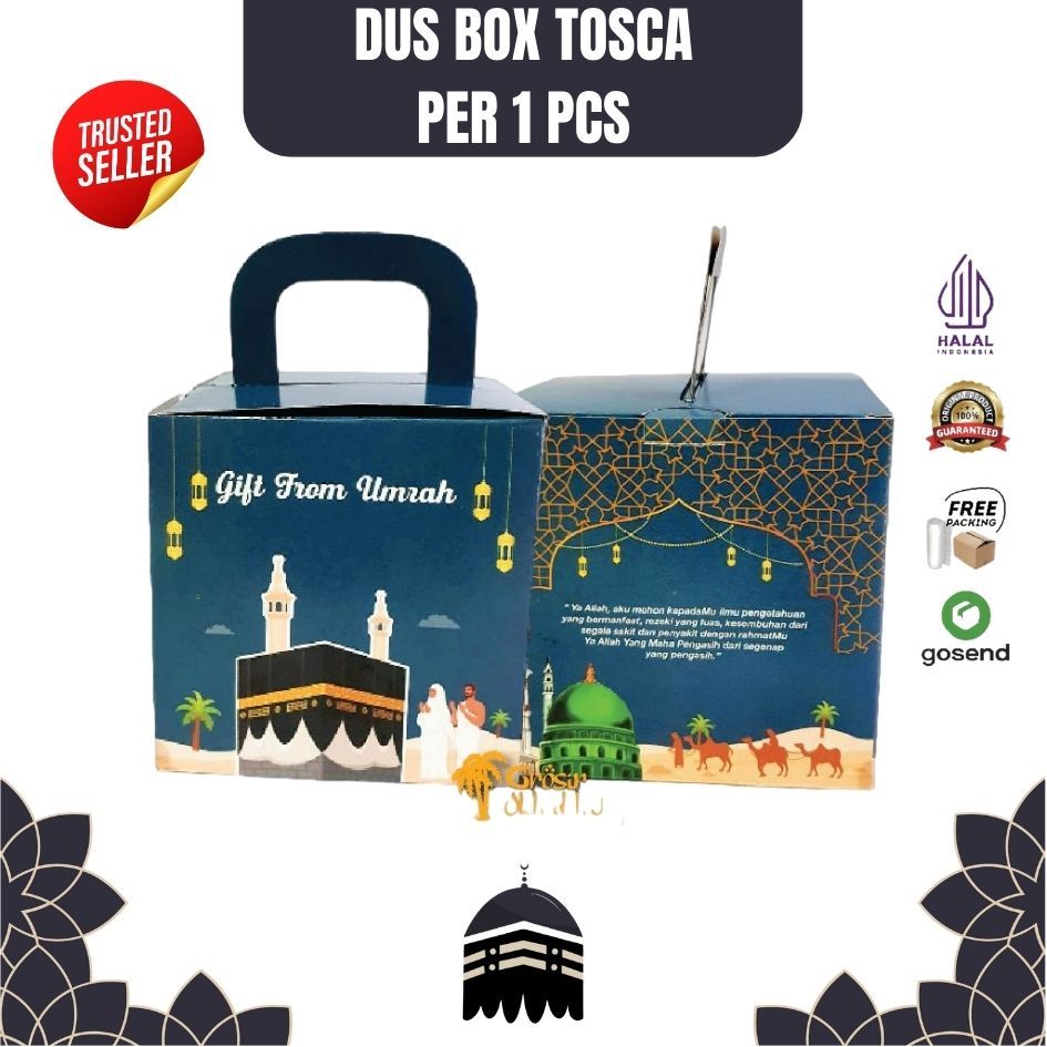

Dus Box Kosong Kotak Tosca Oleh Oleh Haji dan Umroh Premium Paket per 1 pcs