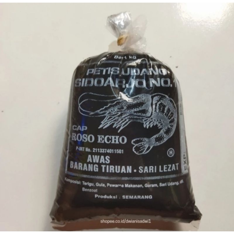 

PROMOOO!!!PETIS UDANG SIDOARJO NO.1 CAP ROSO ECHO/PETIS UDANG SEMARANG/1KG