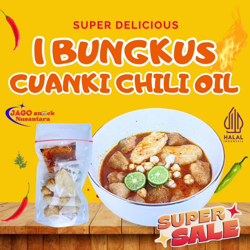

1 Bungkus Cuanki Instan Chili Oil Kuah Kaldu Food Instan - By Jago Snack Nusantara