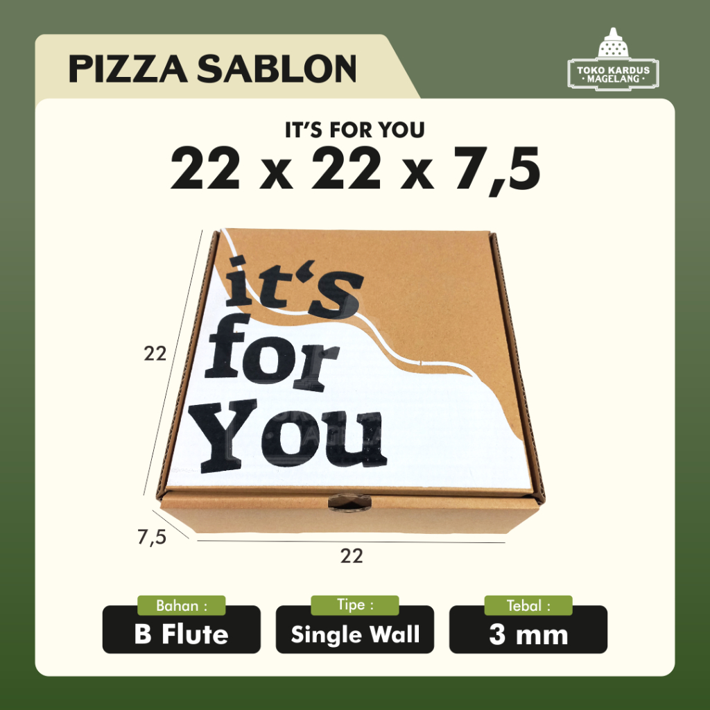 

Kardus 22x22x7.5 Cm | Box Die Cut Dan Easy Usage | Box Snack & Aksesoris