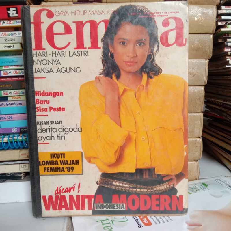 BUNDEL MAJALAH FEMINA JANUARI 1989