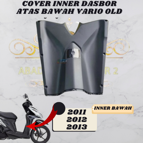 cod - cover inner lower dasbor bawah legshil tengah honda vario 125 old kzr 2012 - 2014 merk origina