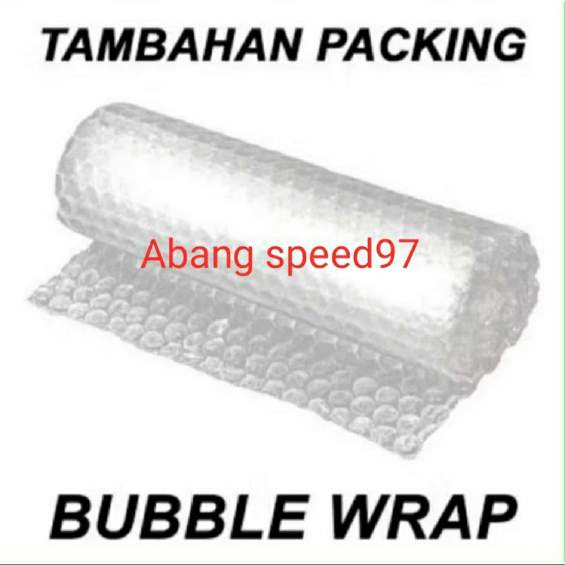 

bubble wrap untuk tambahan packing