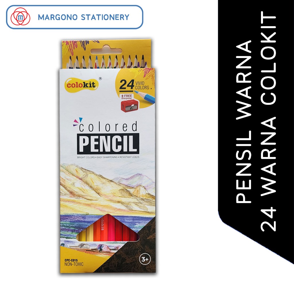 

Colokit Pensil Warna 12 / 24 Warna (Free Rautan)