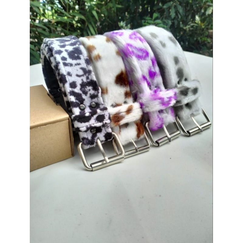 Belt Leopard || Ikat Pinggang Pria dan Wanita Motif Leopard || Sabuk Motif Macan Tutul Belt Leopard