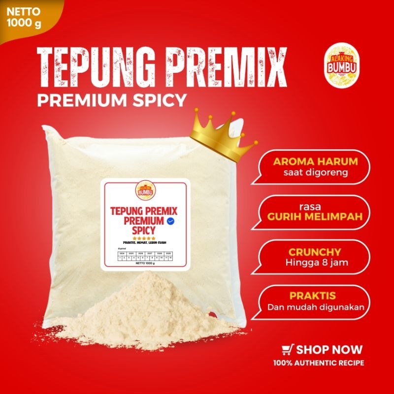

ALAKING BUMBU Tepung Premix Spicy Fried Chicken Premium / Tepung Ayam Krispi
