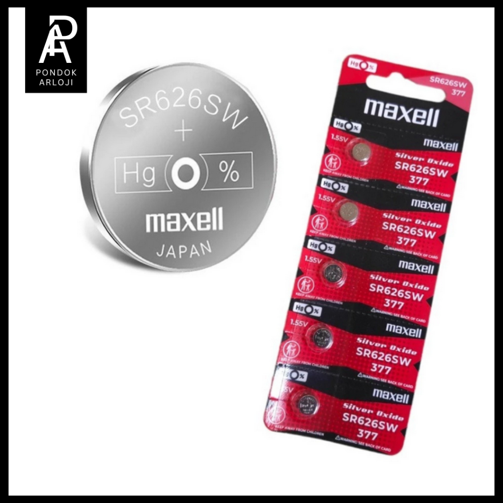 BATERAI MAXELL SR626SW 377/SR721SW 362/SR521SW 379/SR927SW 395/SR616SW 321/SR920SW 371/SR726SW 397 O