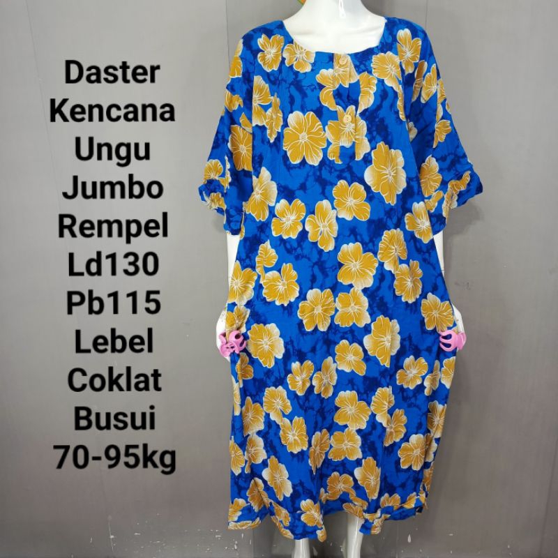 Daster Kencana Ungu Jumbo Rempel Ld130 Pb115