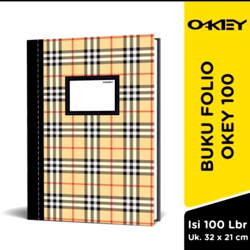 

Buku Tulis Folio Kiky Okey 100 Lembar / Buku Hard Cover / Buku Akuntansi