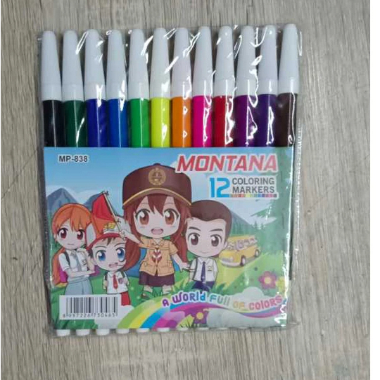 

kelir air / spidol /water colour murah 12 warna