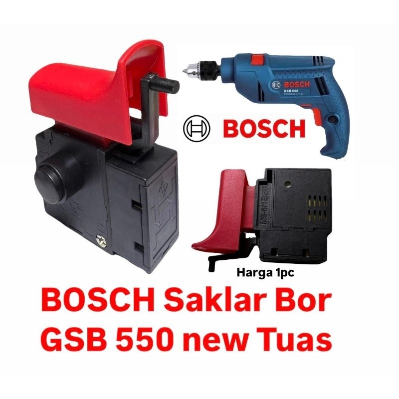 BOSCH Saklar Bor 13mm  GSB550 New tuas GSB13 RE