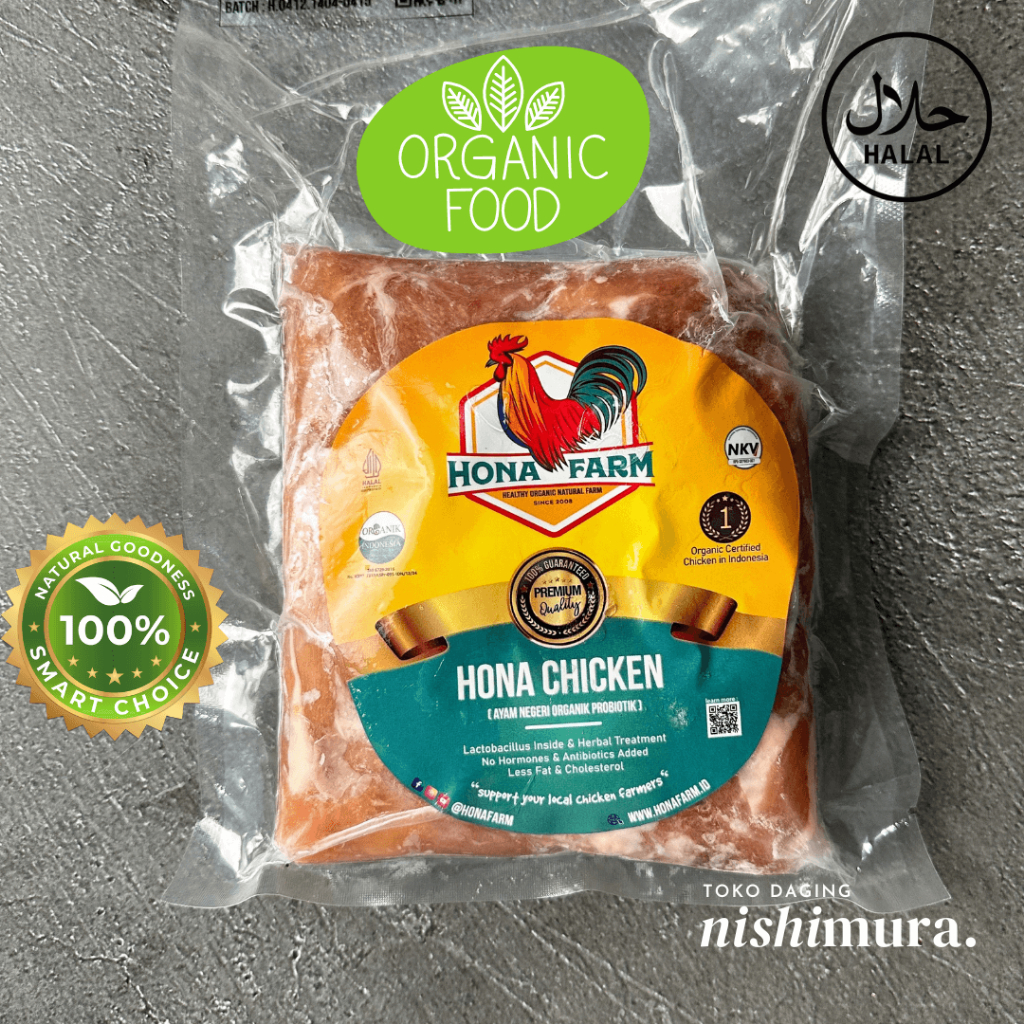 

Paha Fillet Ayam Organik Hona Farm Free Range Chicken Organic Filet - Nishimurashop Nishimura Halal