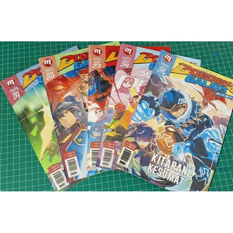 TERMURAH!! PAKET bundling KOMIK BOBOIBOY GALAXY MUSIM 2 ISU 21, 22, 23, 24, 25 (5 BUKU)