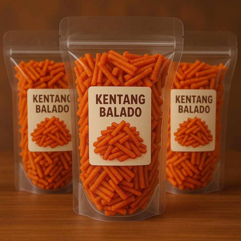 

KERIPIK KENTANG BALADO YANG BIKIN NAGIH DENGAN SENSASI BUMBU YANG BIKIN RENYAH MEDOK