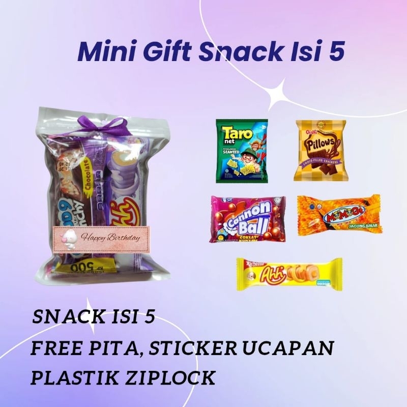 

Mini Snack Gift Isi 5