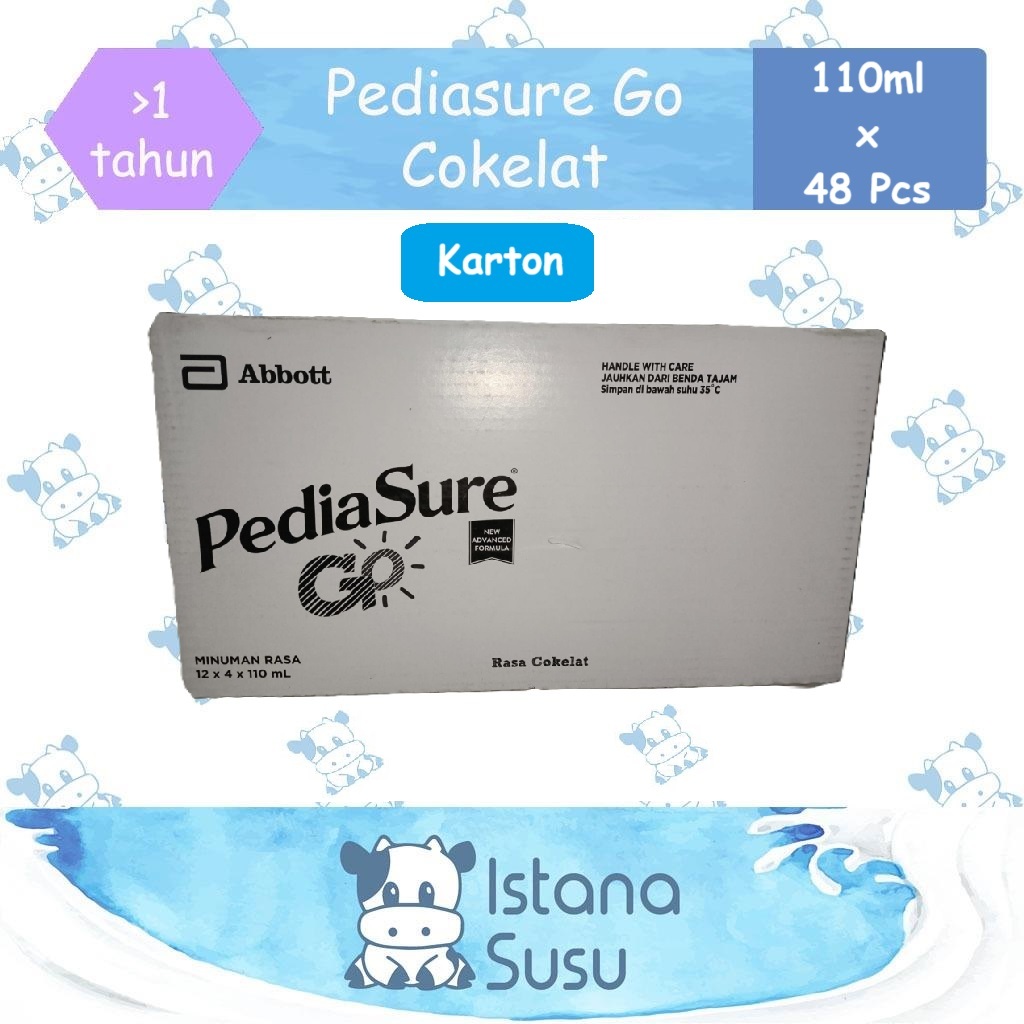 

KARTON Pediasure GO Vanila / Cokelat Susu UHT 48 Pcs x 110ml