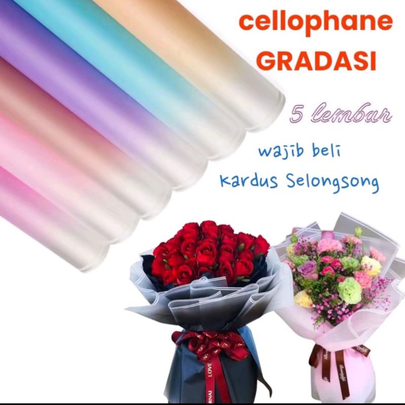 

Paket 15 Lembar Kertas Cellophane Wrapping Buket Bunga Tipe List Gradasi Gaya Korea Warna Blue Pink Lilac