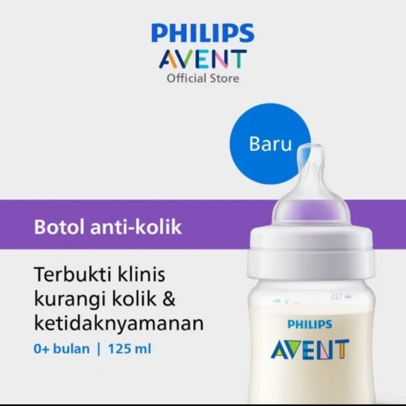 Avent Classic Anti Kolik 125ml Botol Susu Bayi -Botol Dot Bayi