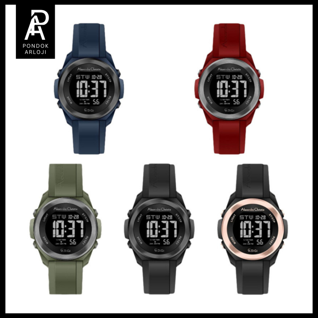 ORIGINAL Jam Tangan Pria / Wanita Alexandre Christie AC 9342 / ac9342 / 9342 Rubber Garansi Resmi 1 