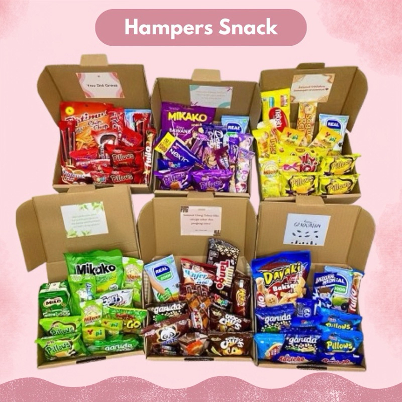 

Hampers Snack Murah / Hampers ulang tahun / Hampers wisuda / Kado ulang tahun