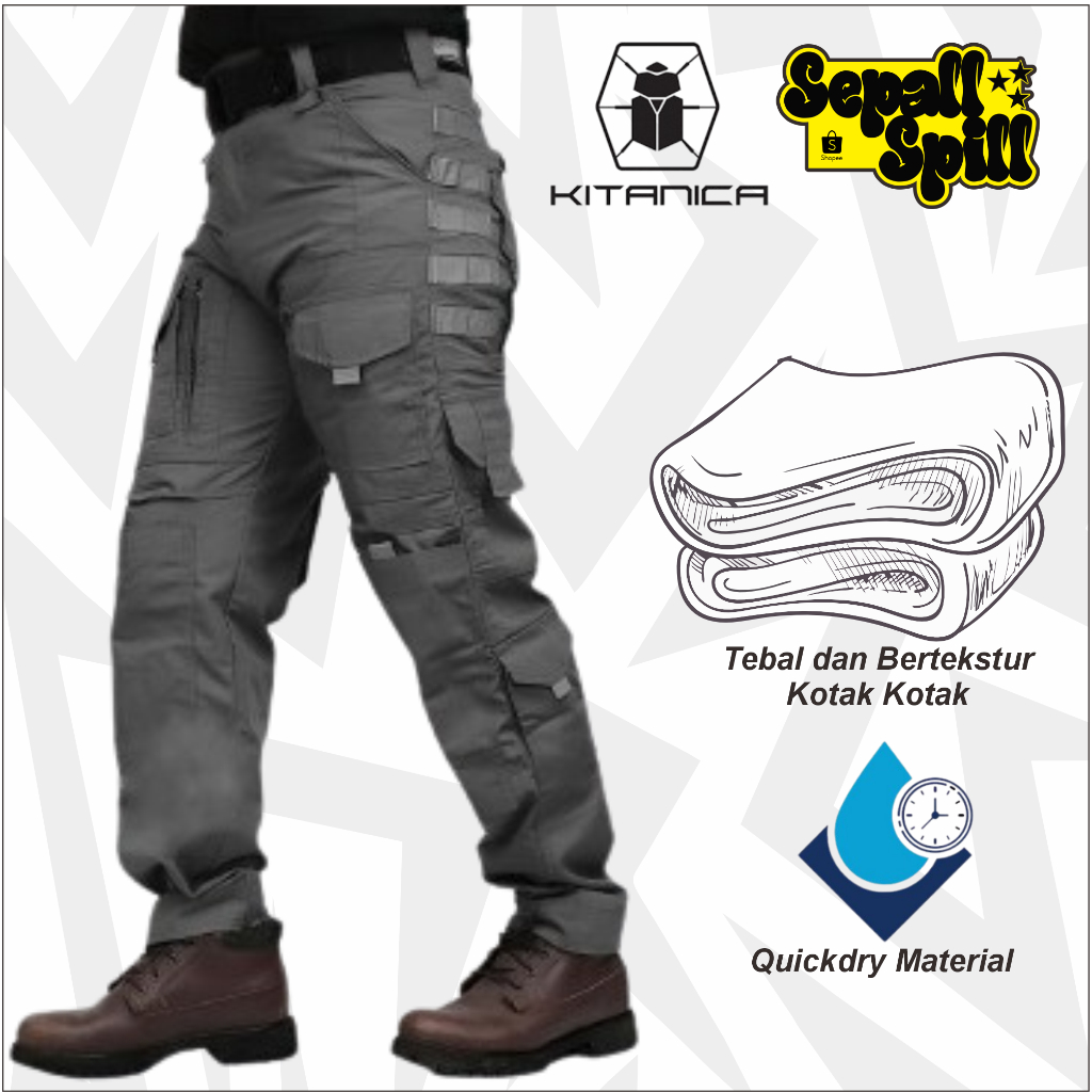Celana Cargo Panjang Pria / Celana Kitanica Tactical Original / Celana Cargo KITANICA Tactical Origi