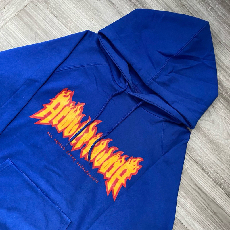 hodie acover flame biru