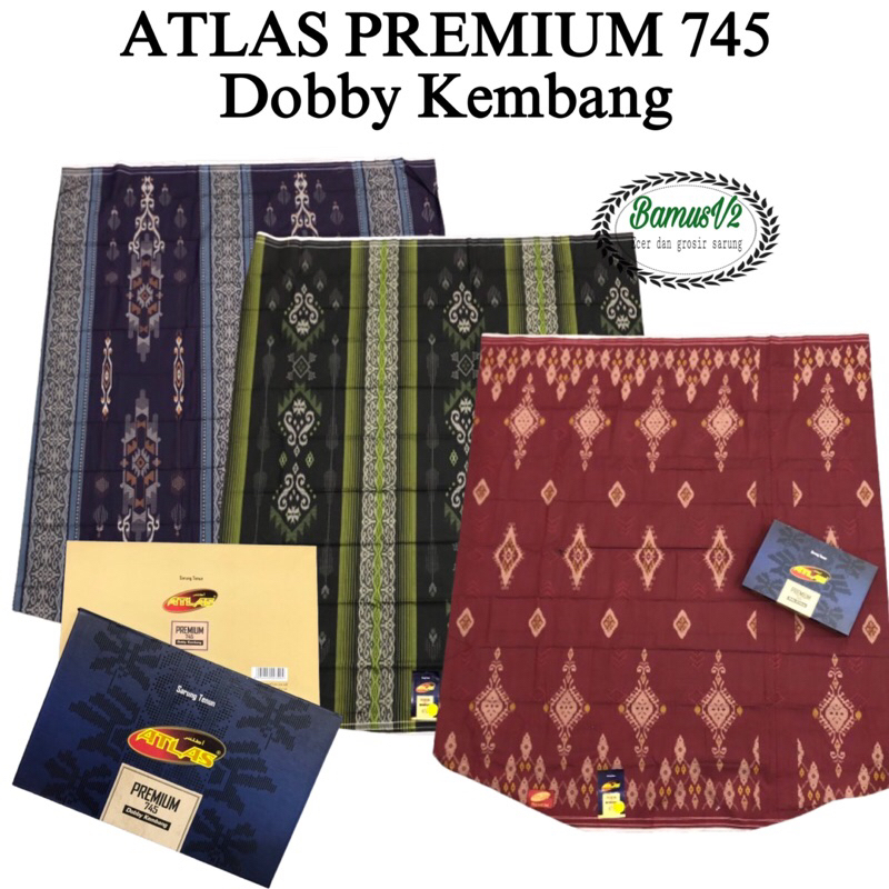 SARUNG ATLAS PREMIUM 745 DOBBY KEMBANG