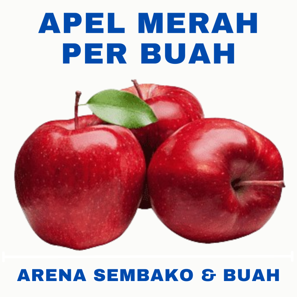 

(INSTANT ONGKIR MURAH) PROMOO BUAH APEL MERAH PER BUAH ARENA BUAH CIKARANG