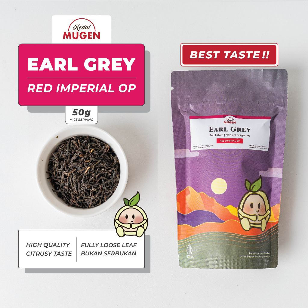 

Kedai Mugen - Earl Grey - Red Imperial Orange Pecoe / Teh Hitam Natural Bergamot 50g