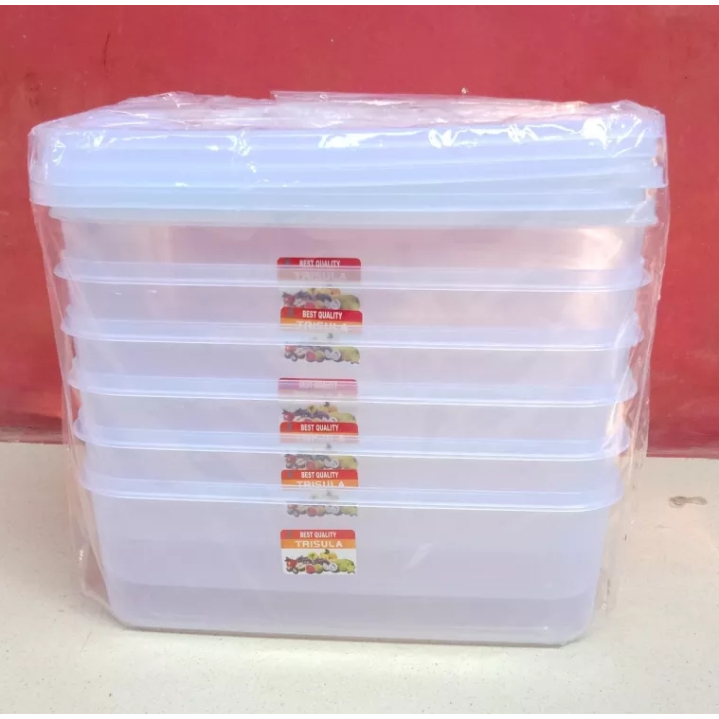 3 pcs Food Box /Tempat Donat/Tempat sosis buat jualan/Kotak Makan 3500 ml (3,5 L)