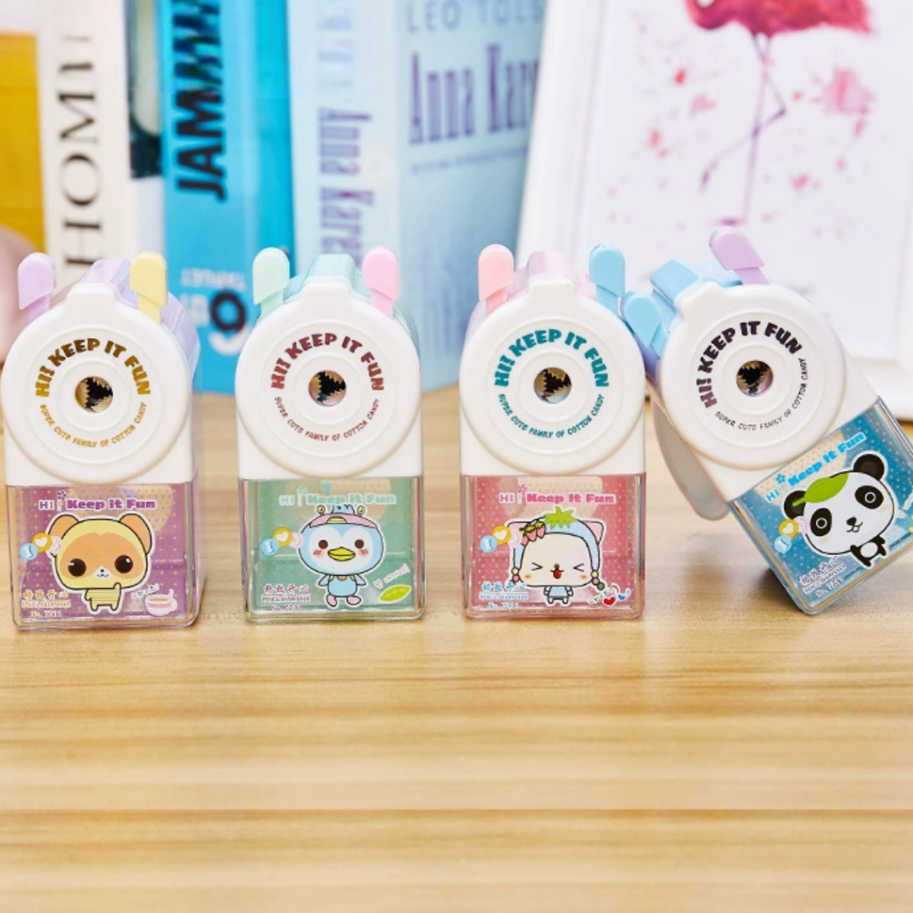 

COD PROMO Rautan Pensil Putar/Serutan Pensil Putar Motif Lucu Warna-warni/Rautan Anak