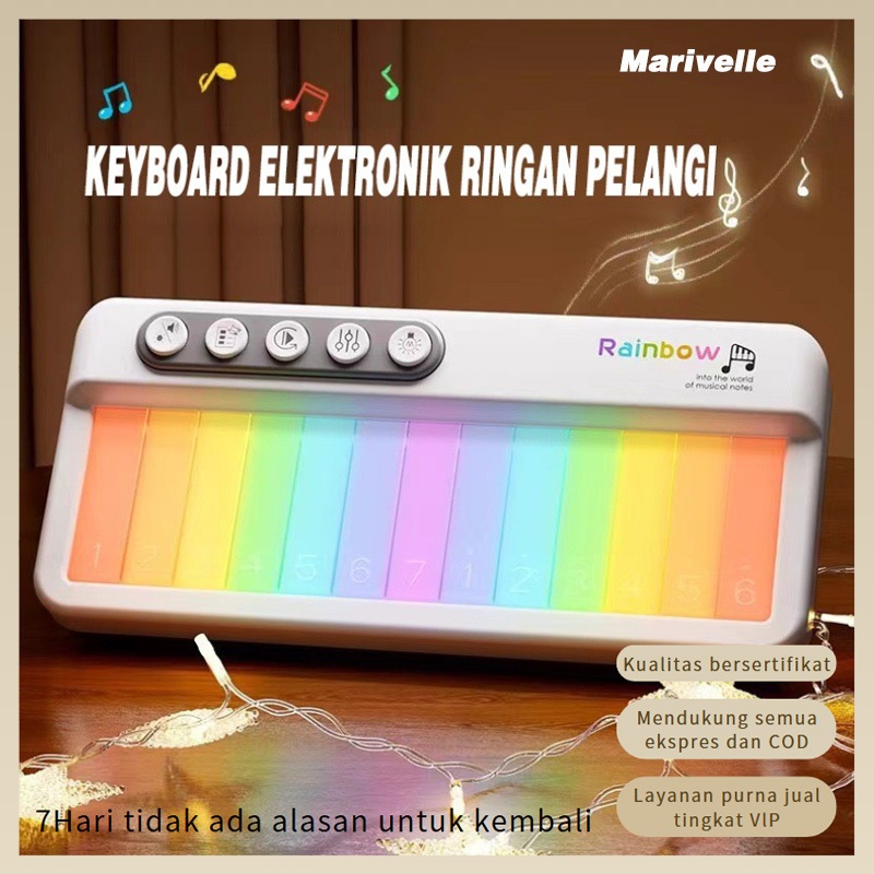 Marivelle Piano Anak Piano keyboard Piano Elektronik Untuk Anak Piano Elektronik Multifungsi Piano M