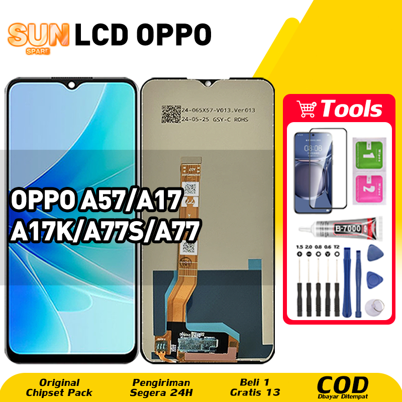 LCD OPPO A17 / OPPO A57 / OPPO A17k / OPPO A77s / OPPO A77 Original Asli Ori hp Touchscreen FHD Defi