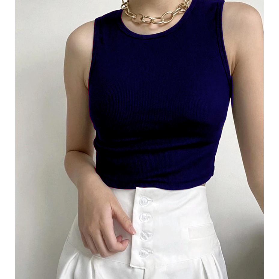 TERMURAH MakeGrosir - TANK TOP SINGLET CROP TOP ATASAN WANITA