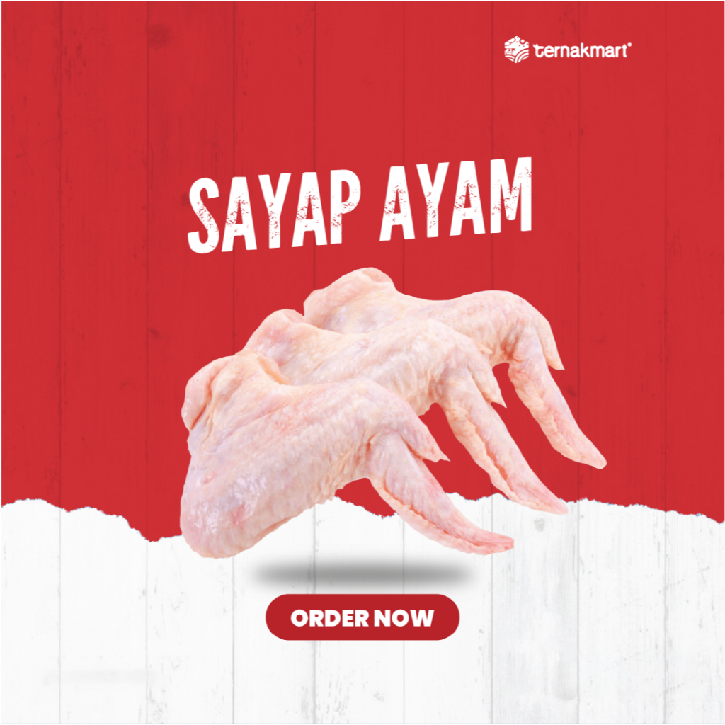 

Ternakmart Jakarta Daging Ayam Sayap/Chicken Wings 500gr 1kg Masakan Puasa