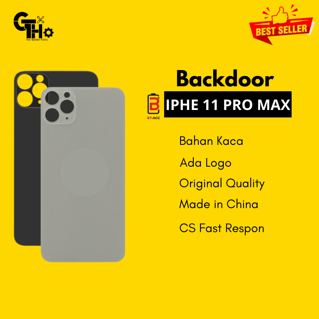 Backdoor tutup batre kaca belakang iphone 11 Promax 11 Pro max