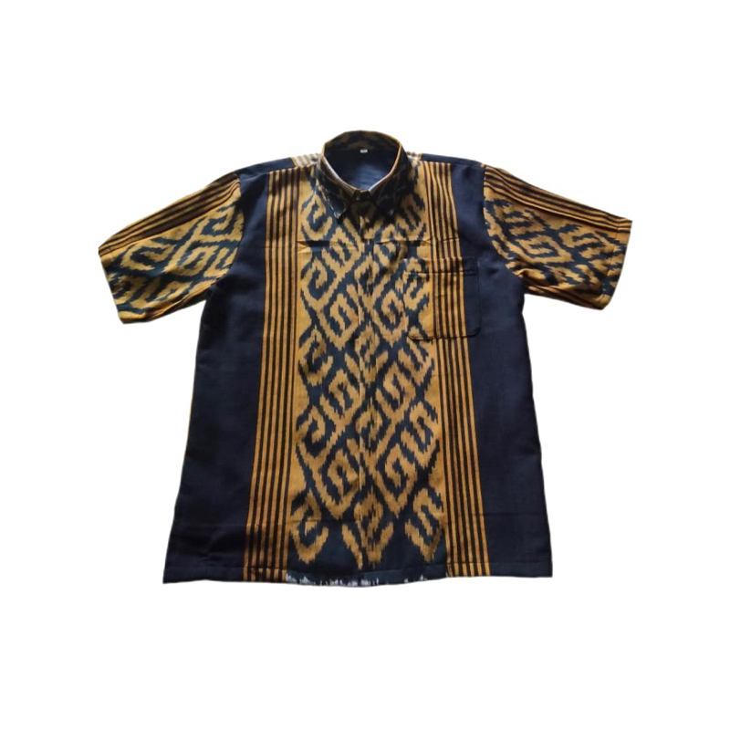 Kemeja tenun pria - Kemeja tenun lengan pendek - kemeja tenun