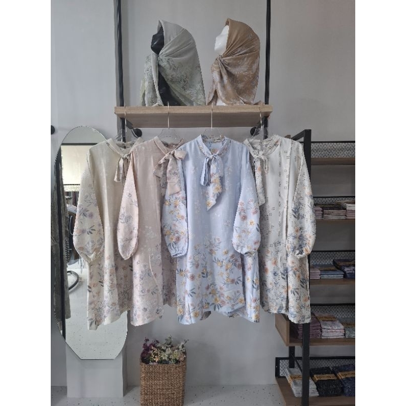 TUNIK BASIC WANITA / TUNIK WANITA / TUNIK SIMPLE / TUNIK MOTIF / TUNIK DAILY / Tunik Nagita Silk