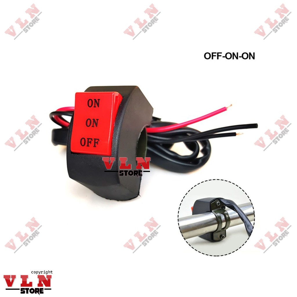 saklar lampu tembak motor on on off - saklar stang lampu motor